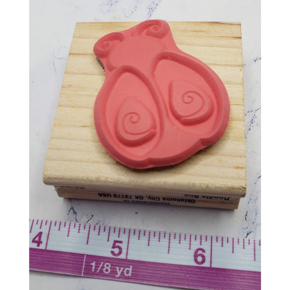 Ladybug Doodle Bug Stampabilities Wood Mounted Rubber Stamp F1030 - Picture 6 of 7